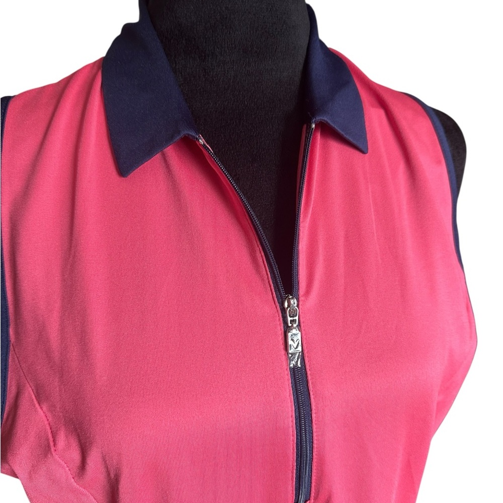 NEW Callaway Golf Women’s Sleeveless Flounce Dress – Large – Fruit Dove - Picture 3 of 15